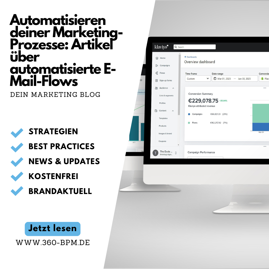 Automatisierte E-Mail-Flows mit Klaviyo: Blogartikel über Strategien, Best Practices und aktuelle News.