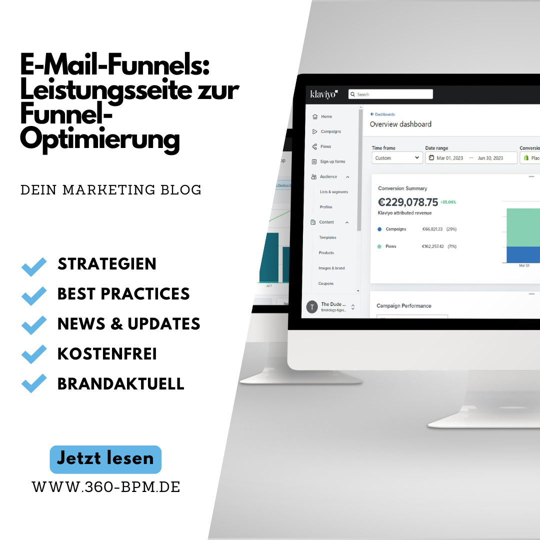 E-Mail-Funnels optimieren: Leistungsseite für bessere Conversions.