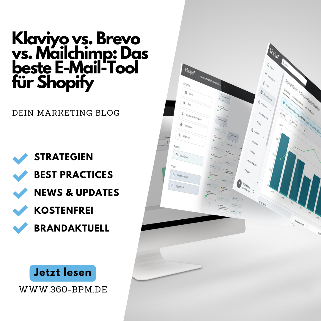 Klaviyo vs. Brevo vs. Mailchimp: Das beste E-Mail-Marketing-Tool für Shopify im Vergleich.